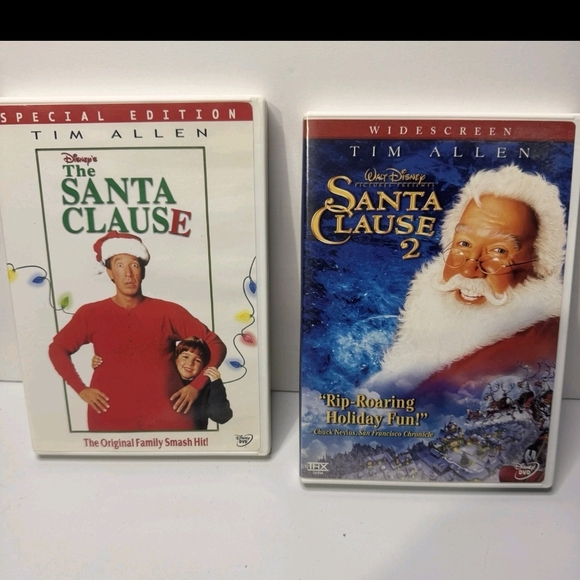 Disney's The Santa Clause DVD Set - Festive Red and White - Picture 1 of 3